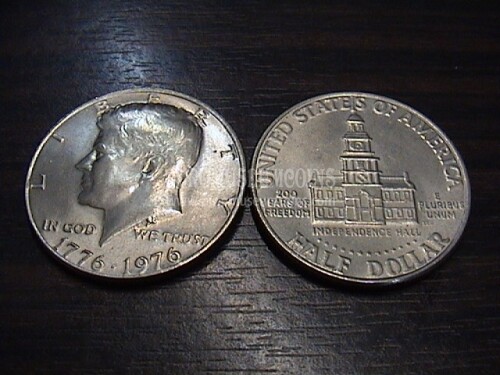 1976 Stati Uniti Half Dollar Kennedy bicentenario 1776 