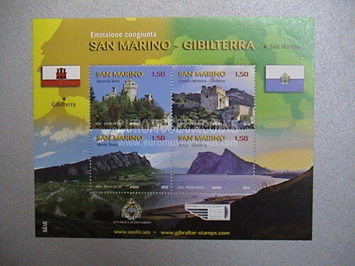 2010 foglietto BF107 San Marino Gibilterra
