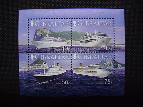 2006 Gibilterra foglietto francobolli TEMATICA : Navi da Crociera II 