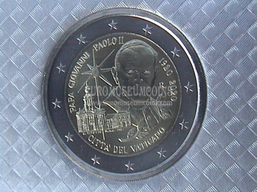 Vaticano 2020 San Giovanni Paolo II 2 euro commemorativo FDC in folder ufficiale