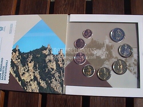 2020 San Marino divisionale FDC 8 monete