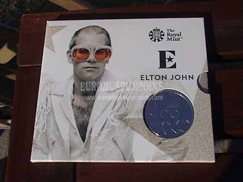 2020 Gran Bretagna 5 Sterline FDC Elton John in confezione