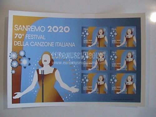 2020 Italia minifoglio Sanremo
