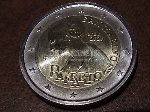 San Marino 2020 Raffaello 2 euro commemorativo in oblò