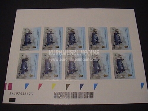 2020 Vaticano Guardia Vaticana minifoglio francobolli e.c. con Italia