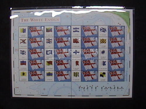 2005 Gran Bretagna minifoglio francobolli White Ensign