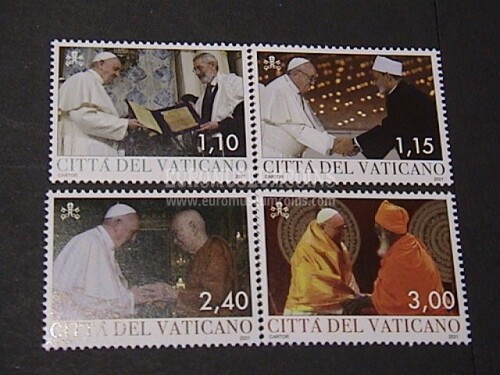 2021 Vaticano serie francobolli Papa Francesco 4v