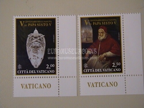 2021 Vaticano Papa Sisto V serie 2v