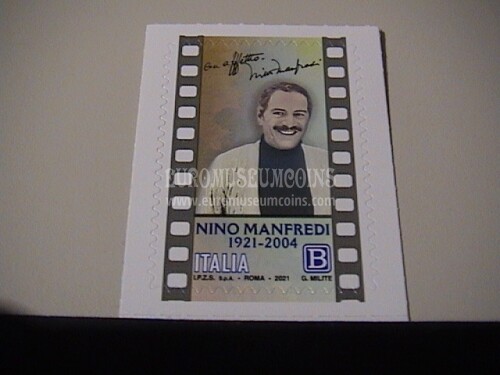 2021 francobollo Italia centenario nascita Nino Manfredi