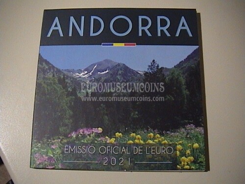 2021 Andorra set ufficiale FDC BU Euro