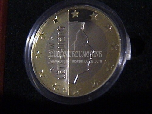 Lussemburgo 2007 moneta da 1 Euro Granduca Henry Proof