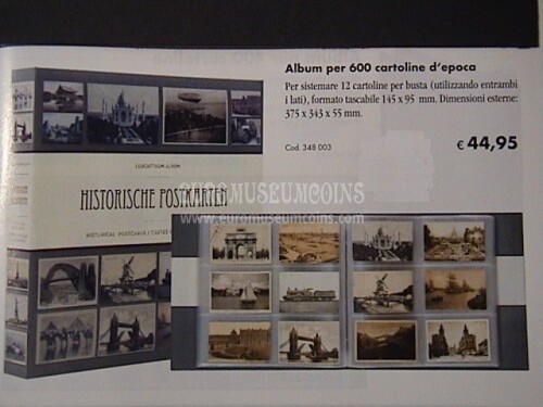 Album per 600 cartoline storiche  Historische Postkarten