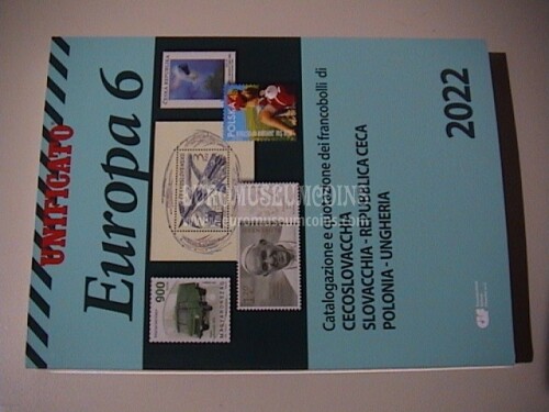 2022 EUROPA 6 Catalogo Unificato francobolli Cecoslovacchia - Repubblica Ceca - Slovacchia - Polonia - Ungheria