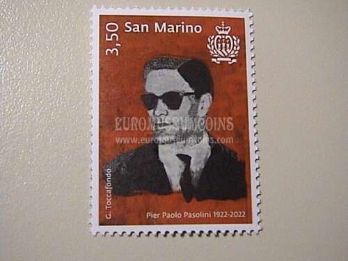 2022 San Marino Pier Paolo Pasolini francobollo