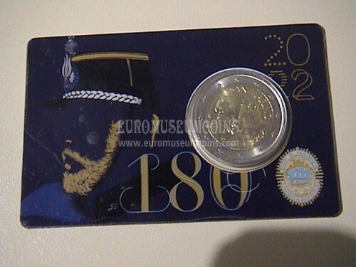 2022 San Marino coincard Corpo della Gendarmeria con 2 euro