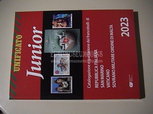 2023 Catalogo Unificato Junior francobolli area Italiana