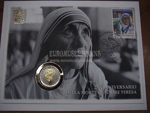 2022 Vaticano Madre Teresa busta filatelico numismatica