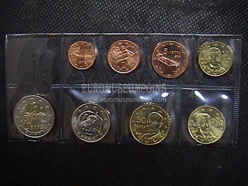 2003 Grecia serie completa 8 monete euro UNC