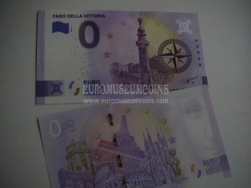 banconota zero euro souvenir Faro della Vittoria