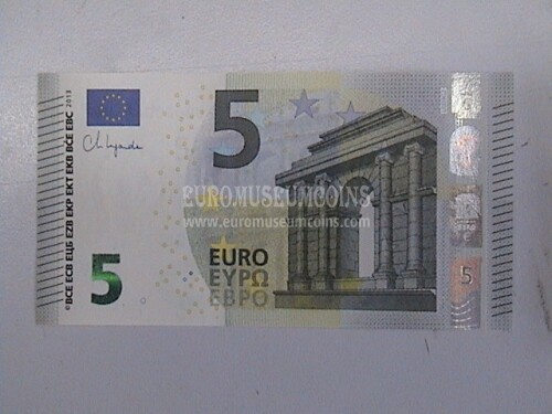 2013 Francia banconota da 5 Euro firma Lagarde