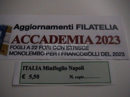 Italia Accademia 2023 minifoglio Napoli