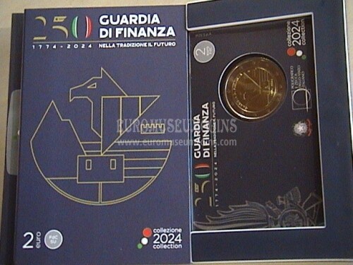 Italia 2024 Guardia di Finanza 2 euro commemorativo in coincard