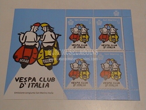 2024 San Marino 75° anniversario Vespa Club Italia MF / BF 4v