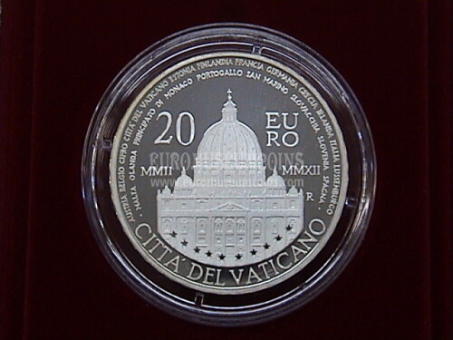 2012 Vaticano 20 Euro in argento PROOF by official set