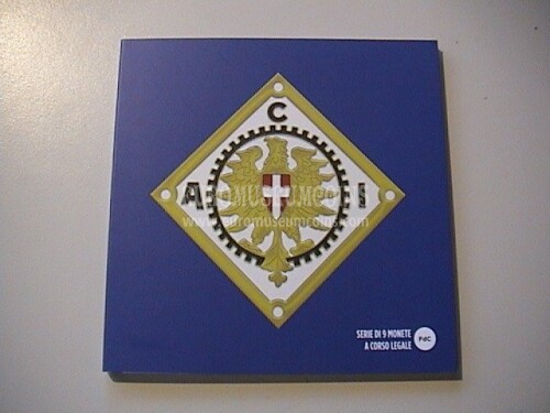 2025 Italia divisionale con 5 euro in argento ACI FDC in folder ufficiale