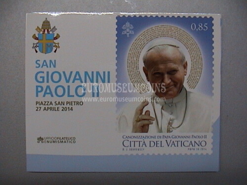 2014 Vaticano Folder Canonizzazione Giovanni Paolo II