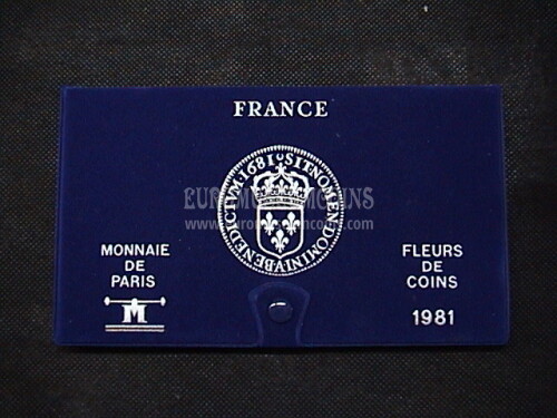 1981 Francia divisionale FDC in confezione ufficiale