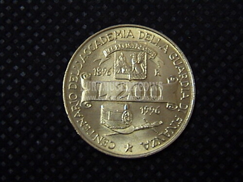 1996 Italia 200 Lire Accademia GDF FDC