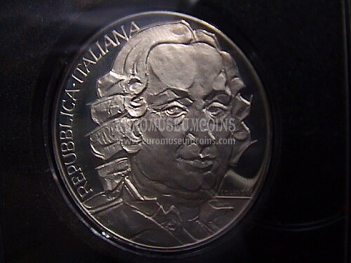 1993 Italia 500 Lire Proof argento Goldoni