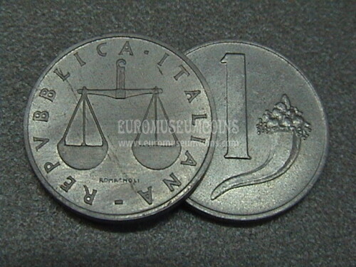 1 Lira Italia Cornucopia dal 1951 al 1959
