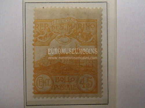 1903 francobollo 45 cent Vedute SAN MARINO