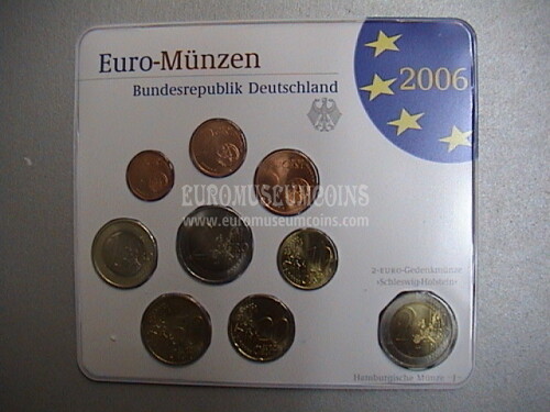 2006 Germania serie divisionale zecca J blister ufficiale FDC