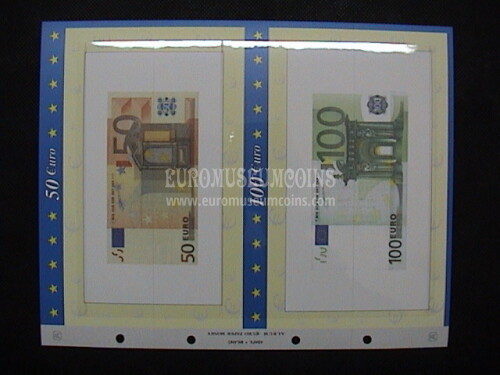 50 - 100 euro vecchio tipo Paper Money foglio aggiornamento