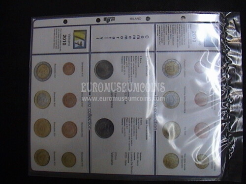 2010 San Marino e Vaticano foglio per serie euro