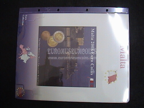 2008 Malta foglio per serie ufficiale euro