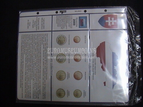 2009 Slovacchia foglio per serie euro