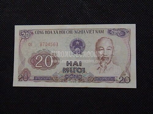 20 Dong Banconota emessa dal Vietnam 1985