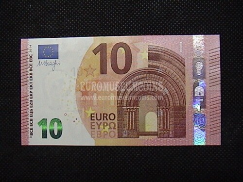 2014 Spagna banconota da 10 Euro firma Draghi