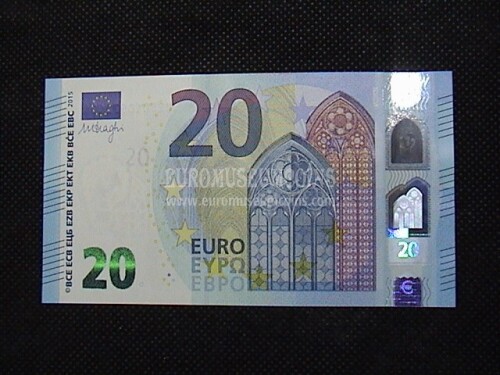 2015 Spagna banconota da 20 Euro firma Draghi