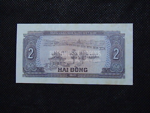 2 Dong Banconota emessa dal Vietnam 1980