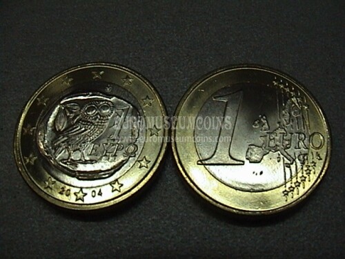 2004 Grecia moneta da 1 euro UNC