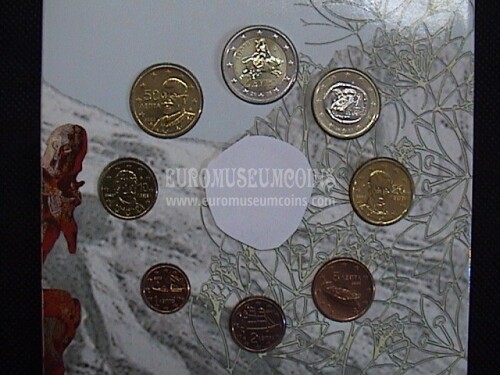2005 Grecia serie completa 8 monete euro UNC