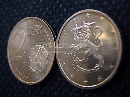 2 centesimi di euro Finlandia anno 2006