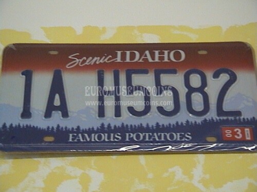 Stati Uniti d' America Idaho Targa auto da collezione 