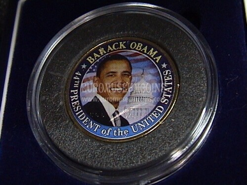 2009 Barack Obama 44° Presidente Stati Uniti su mezzo Dollaro Kennedy FDC