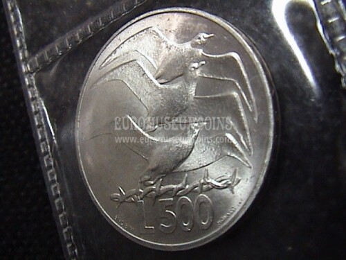 1975 San Marino 500 Lire Libertà in argento